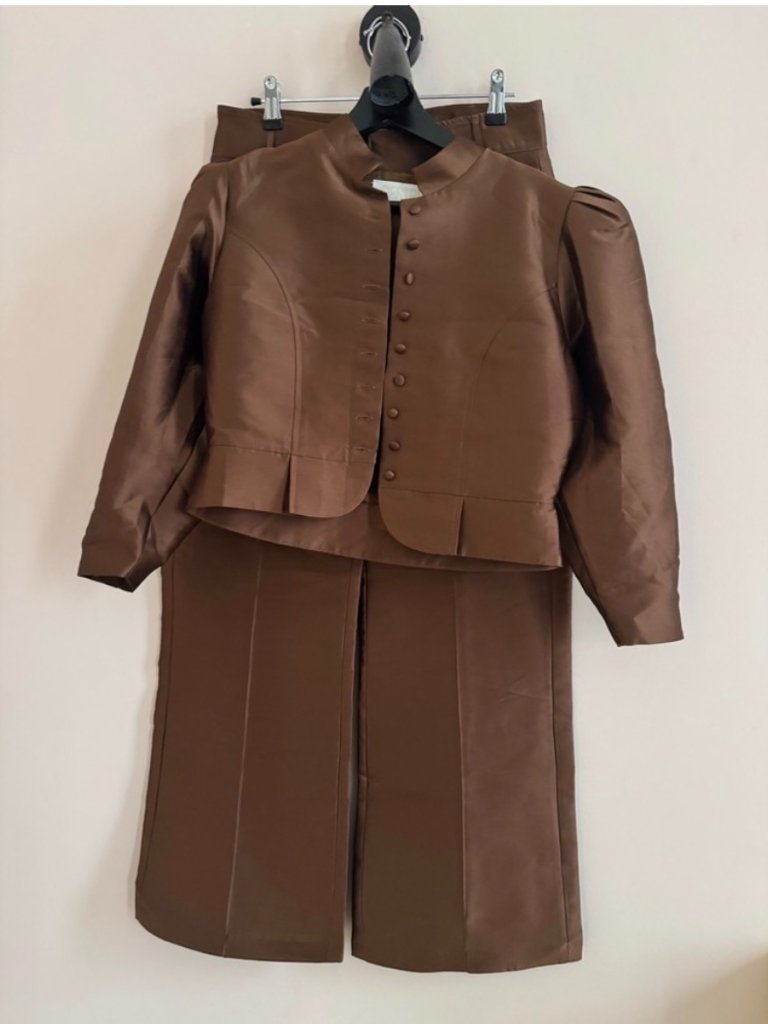 Destree Amoako Jacket In Brown / Cappuccino — image 6 of 7